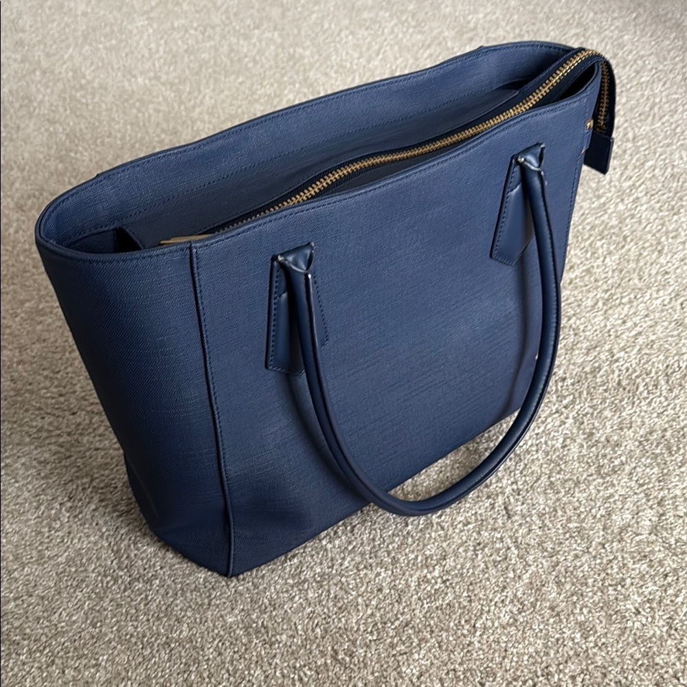 Dagne Dover Navy Tote Bag